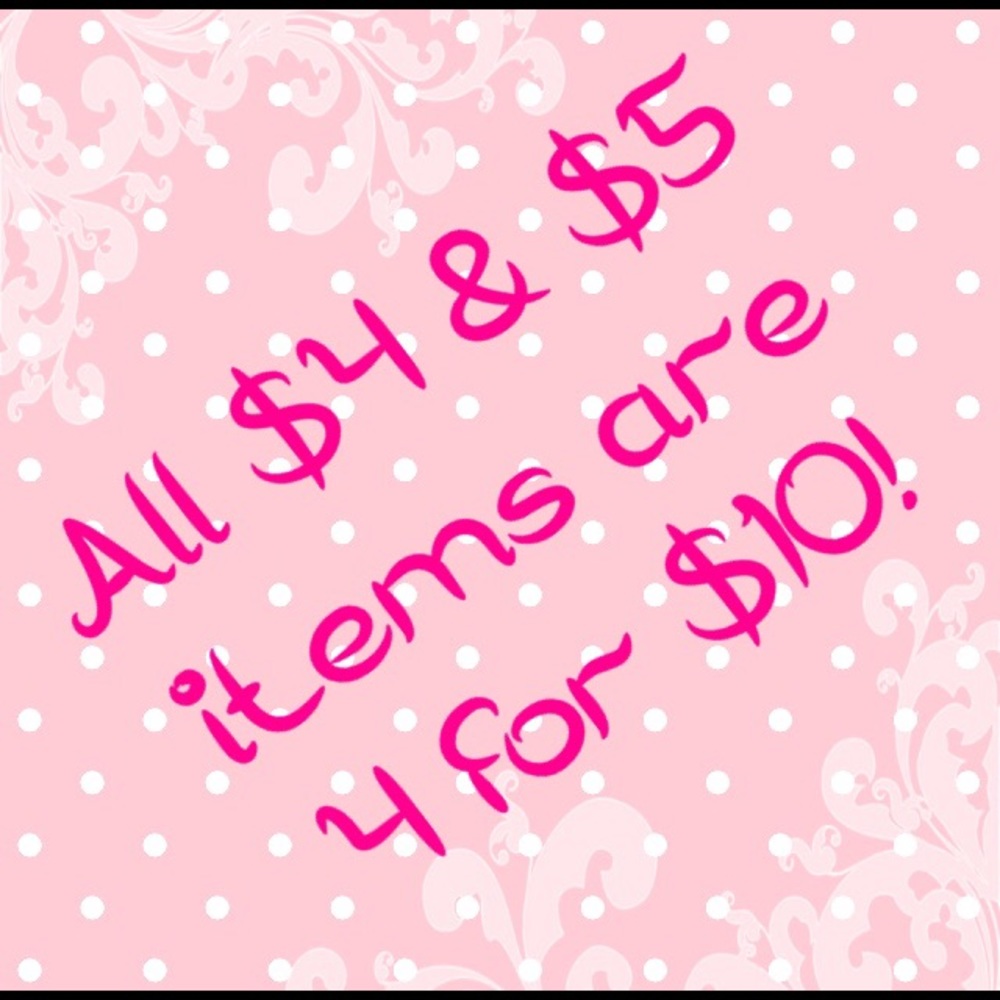 4 for $10 sale!